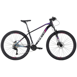 BICICLETA GW JAGUAR MTB NEGRO FUCSIA VIOLETA / RIN 29 / ALUMINIO / 9VEL