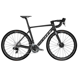 BICICLETA SCOTT ADDICT RC ULTIMATE 2023 / RED AXS / RUTA / BLACK / CARBON / 12VEL