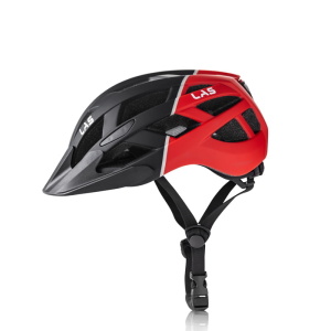 CASCO DE CICLISMO LAS ENIGMA / BLACK RED / ITALIANO